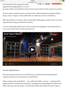 Learn about the aerial arts in San Antonio! 